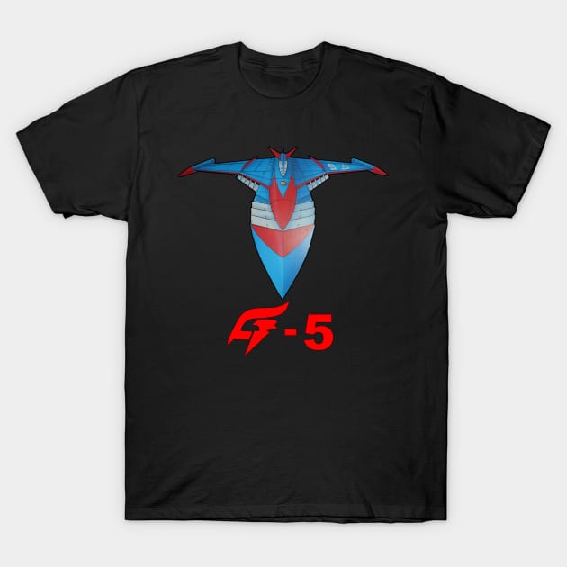 Battle of the Planets & Gatchaman God Phoenix G-5 T-Shirt by drquest